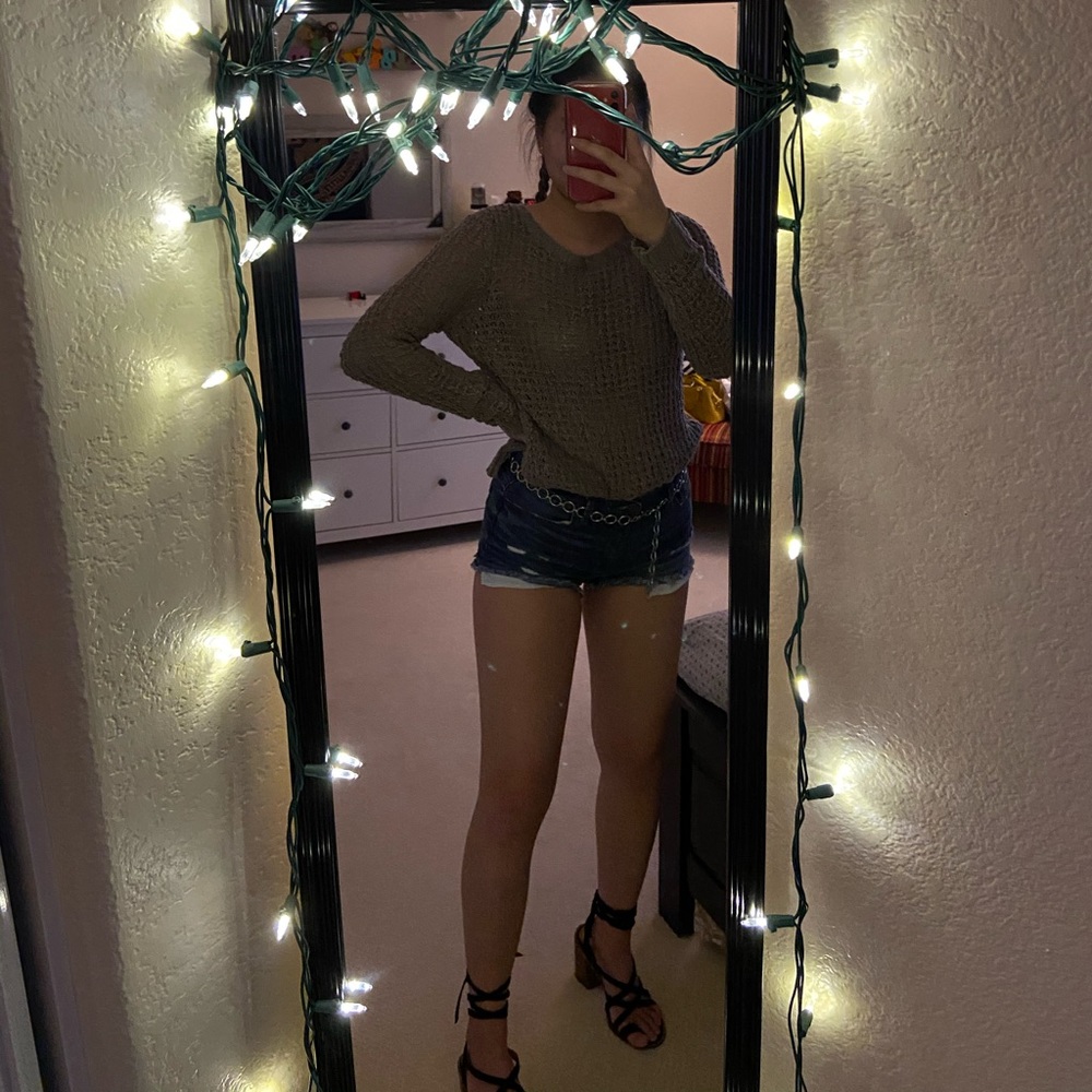 Purple knit sweater